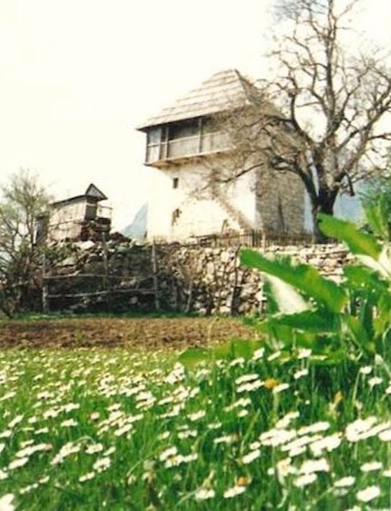 A 300-year-old Dukagjin stone tower-house, rectangular, tall and narrow, with thick stone walls and small windows.